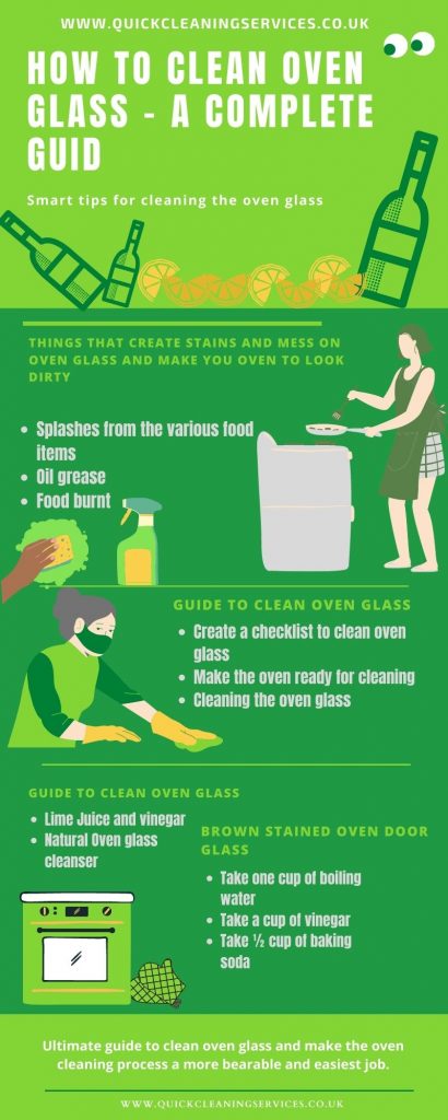 how to clean oven glass 